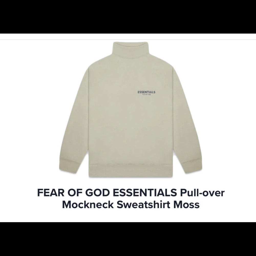 ⛔️SOLD⛔️ FOG ESSENTIALS MOCKNECK SWEATSHIRT